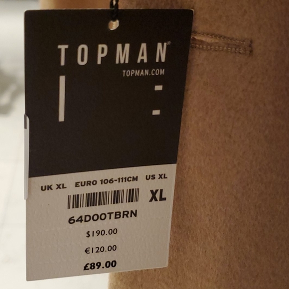 SOLD! Topman NWT Scott Wool-Blend Overcoat - Picture 12 of 12